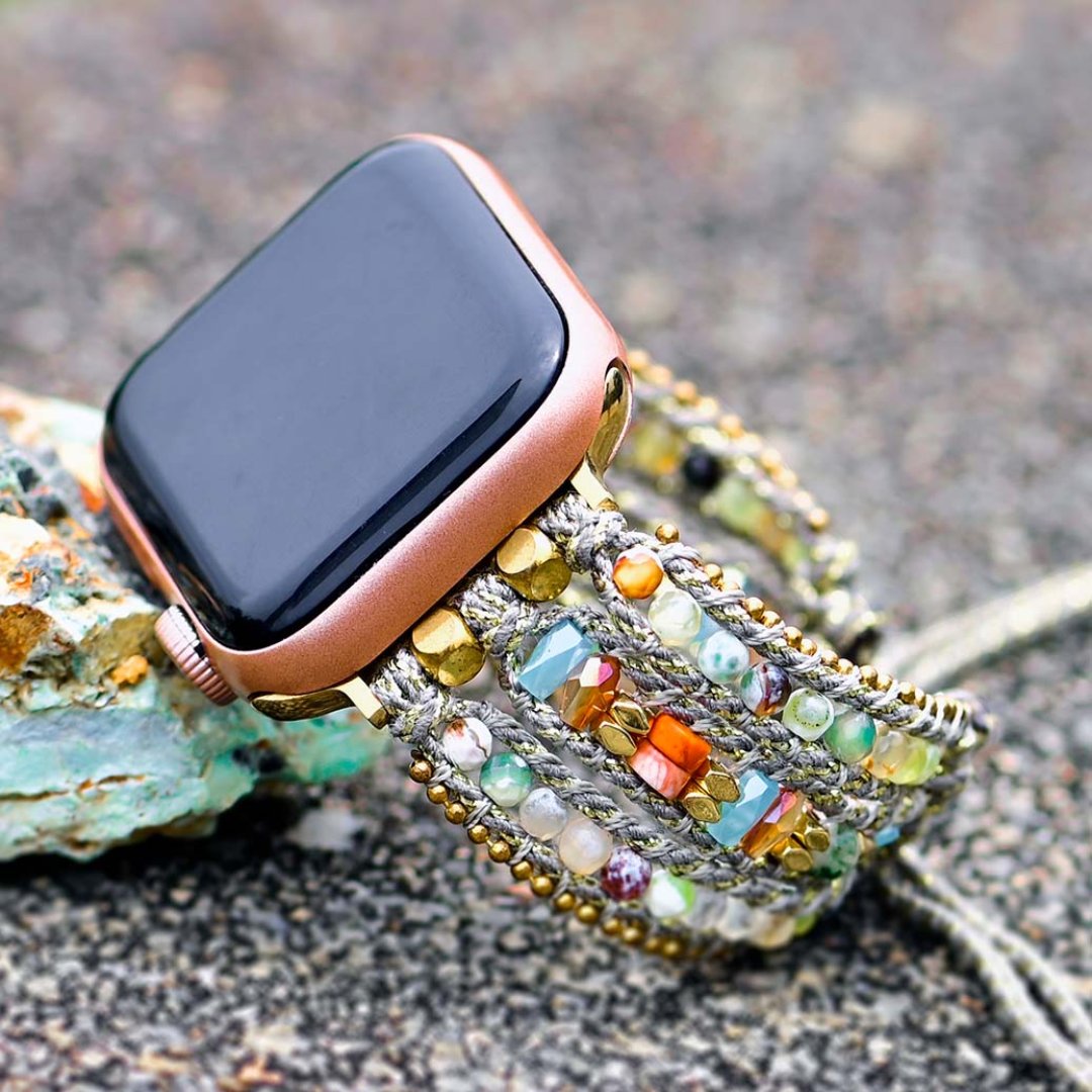 Stylish Natural Agate Apple Watch Strap - Apple Watch Straps - Pretland | Spiritual Crystals & Jewelry