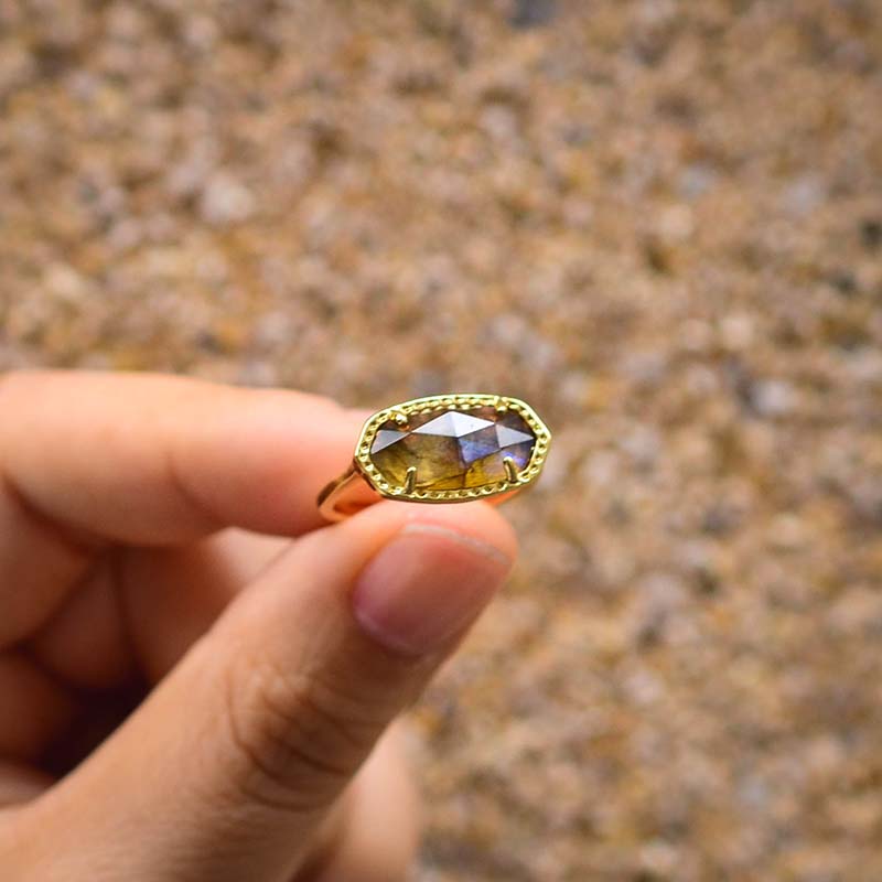 Natural Labradorite Special Ring - Rings - Pretland | Spiritual Crystals & Jewelry