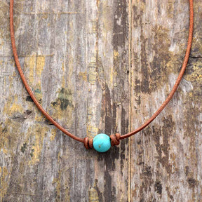 Lucky Turquoise Choker Necklace - Necklaces - Pretland | Spiritual Crystals & Jewelry