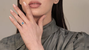 Eleanor Blue Opal Ring