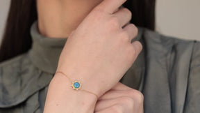 Starlight Blue Opal Bracelet