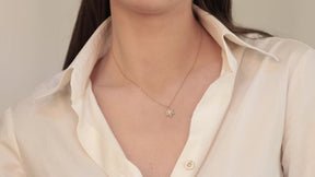 Sunstar White Opal Necklace