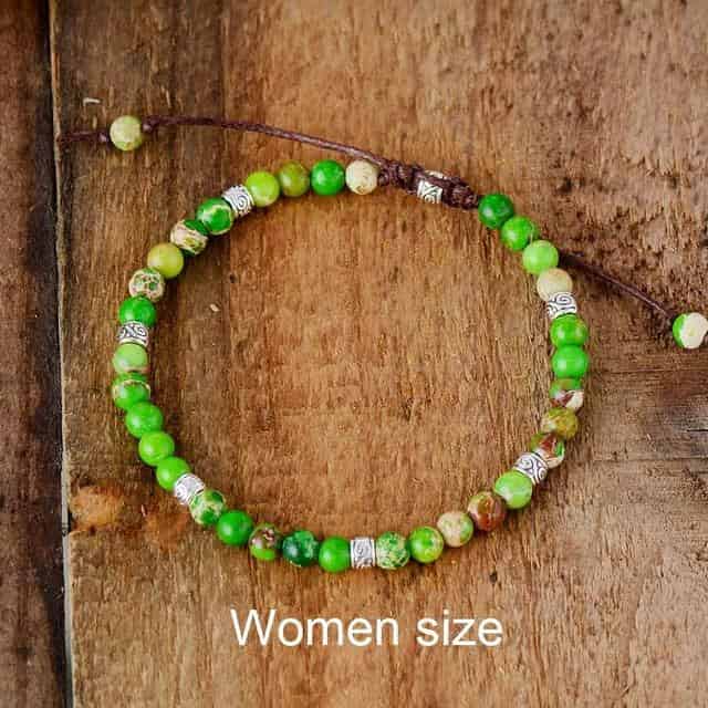 Fancy Jasper Bracelet - Green Women - Bracelets - Pretland | Spiritual Crystals & Jewelry