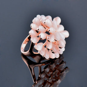 Luxury Big Flower Opal Ring - Rings - Pretland | Spiritual Crystals & Jewelry