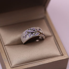 Elegant Tree of Zirconia Ring - 5 / Purple - Rings - Pretland | Spiritual Crystals & Jewelry