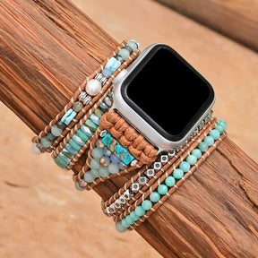 Bohemian Amazonite Apple Watch Strap - Apple Watch Straps - Pretland | Spiritual Crystals & Jewelry