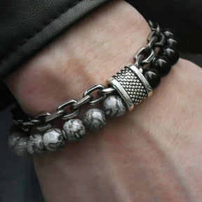 Clash Double Layer Bracelet - Bracelets - Pretland | Spiritual Crystals & Jewelry
