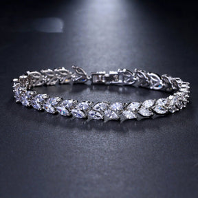 Enchanting White Zirconia & Muliticolors Bracelet - White - Bracelets - Pretland | Spiritual Crystals & Jewelry