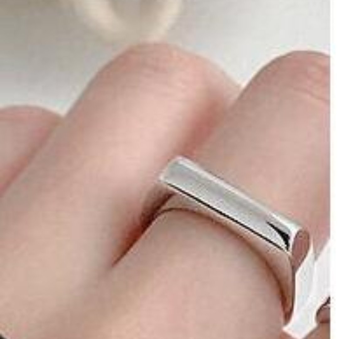 Melia 925 Sterling Silver Adjustable Ring - Silver Sharp - Rings - Pretland | Spiritual Crystals & Jewelry