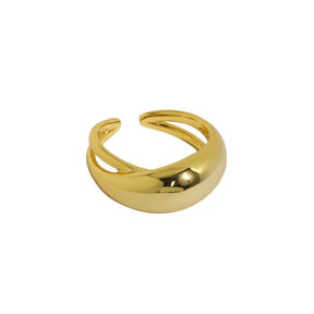 Elisa 925 Sterling Silver Ajdustable Ring - Adjustable / Gold - Rings - Pretland | Spiritual Crystals & Jewelry