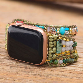 Stylish Agate & Turquoise Apple Watch Strap - Apple Watch Straps - Pretland | Spiritual Crystals & Jewelry