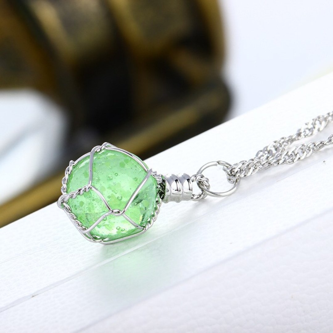 Brightsome Crystal Necklace - Green - Necklaces - Pretland | Spiritual Crystals & Jewelry