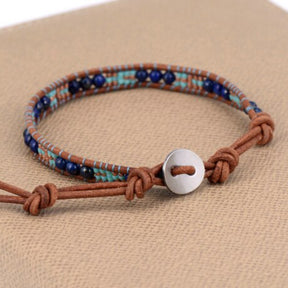 Spiritual Lapis Lazuli Handmade Bracelet - Bracelets - Pretland | Spiritual Crystals & Jewelry