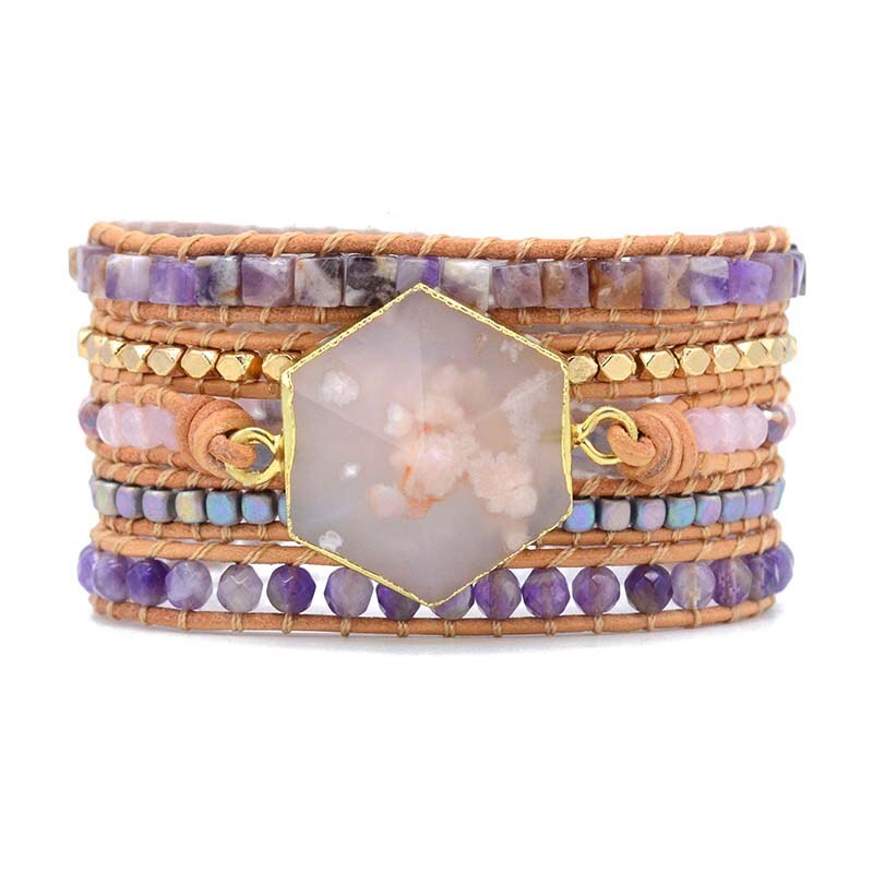 Natural Wonder Sakura Bracelet - Wrap Bracelets - Pretland | Spiritual Crystals & Jewelry