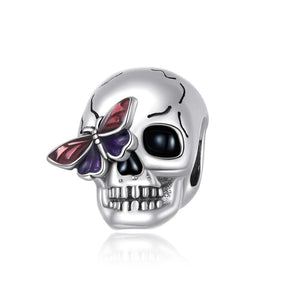 Butterfly Skull 925 Sterling Silver Pendant - Pendants - Pretland | Spiritual Crystals & Jewelry