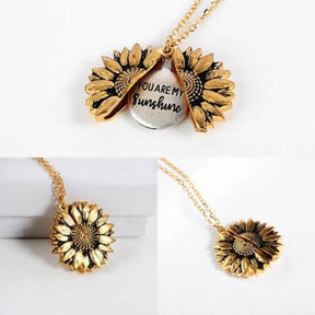 "You are my Sunshine" Sunflower Necklace - Necklaces - Pretland | Spiritual Crystals & Jewelry
