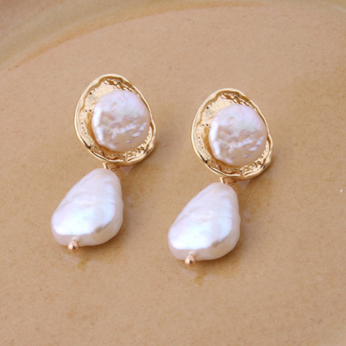 Elegant Natural Pearl Drop Earrings - Default Title - Earrings - Pretland | Spiritual Crystals & Jewelry