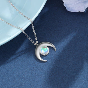 Spiritual New Moon Moonstone Necklace - Necklaces - Pretland | Spiritual Crystals & Jewelry