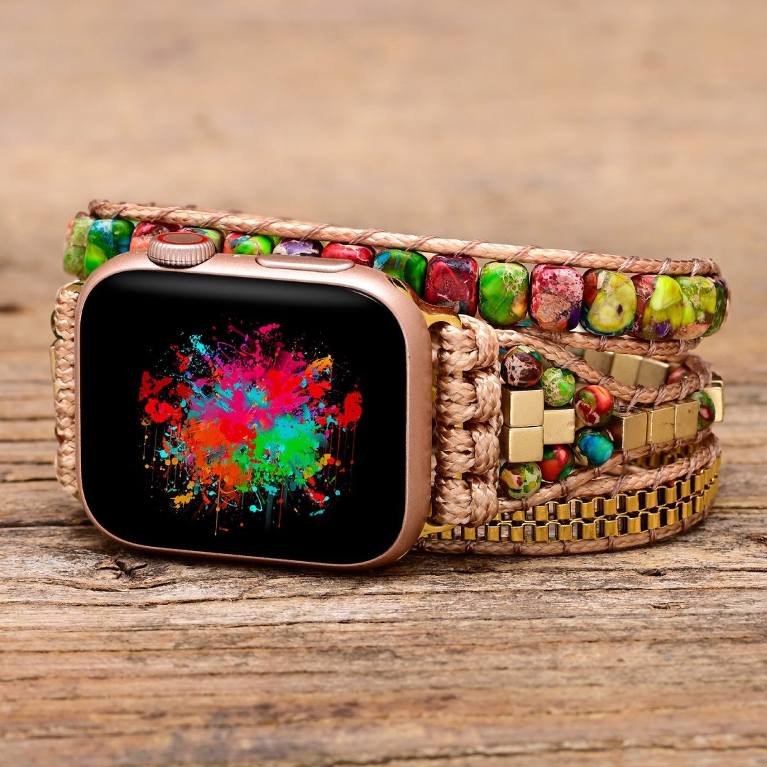 Trendy Colourful Emperor Apple Watch Strap - Apple Watch Straps - Pretland | Spiritual Crystals & Jewelry