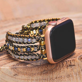 Charming Labradorite Wrap Apple Watch Strap - Apple Watch Straps - Pretland | Spiritual Crystals & Jewelry