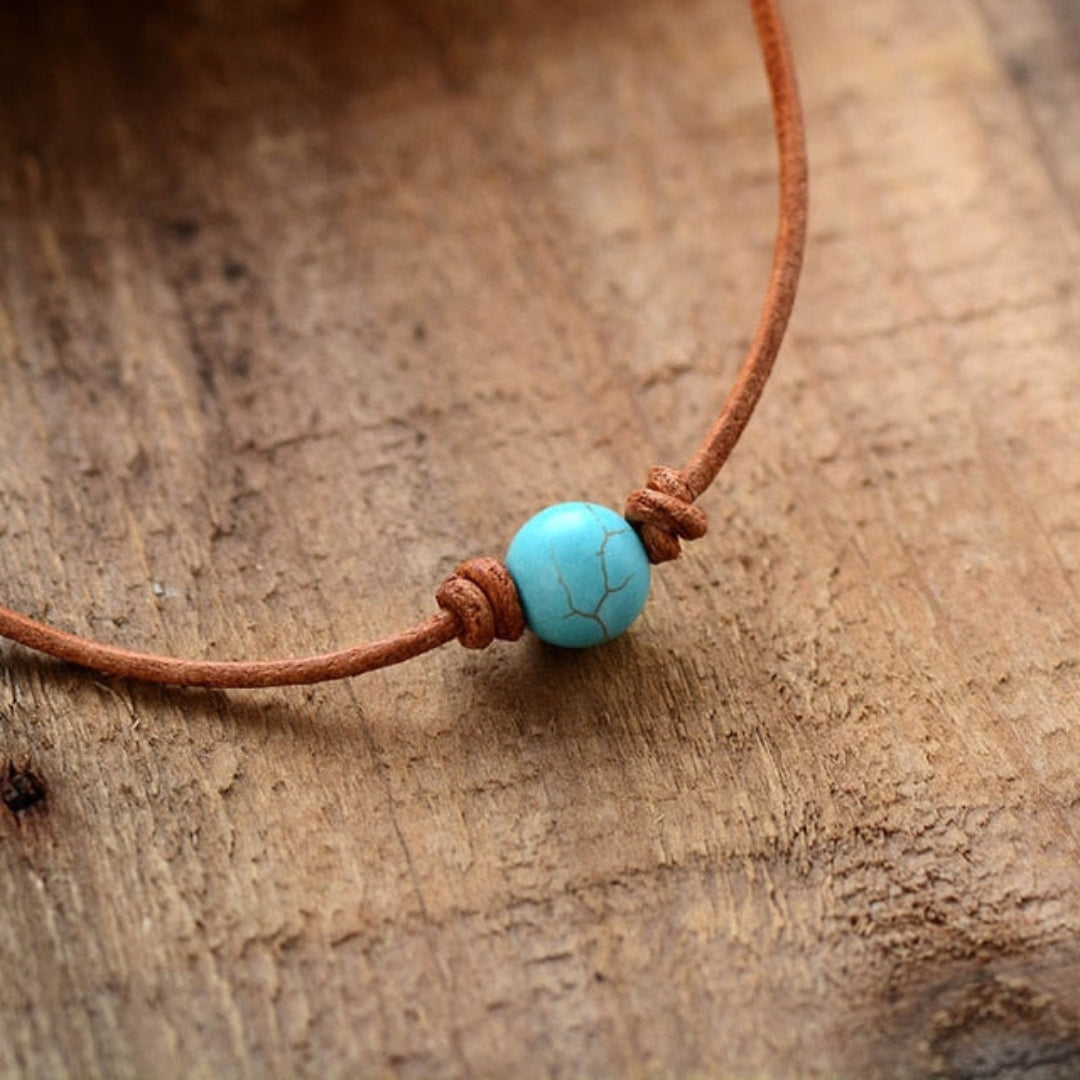 Lucky Turquoise Choker Necklace - Necklaces - Pretland | Spiritual Crystals & Jewelry