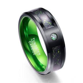 Confidence Zircon Men Ring - 6 / Green - Rings - Pretland | Spiritual Crystals & Jewelry