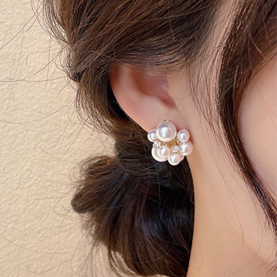Romantic Pearl Stud Earrings - Earrings - Pretland | Spiritual Crystals & Jewelry