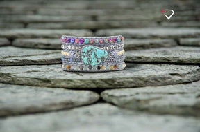 Amazonite Turquoise Protection Bracelet - Wrap Bracelets - Pretland | Spiritual Crystals & Jewelry