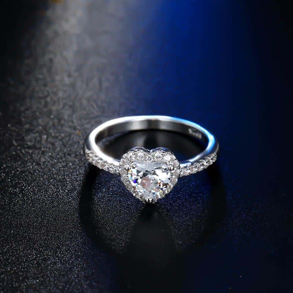 Crystal Heart Ring - Rings - Pretland | Spiritual Crystals & Jewelry