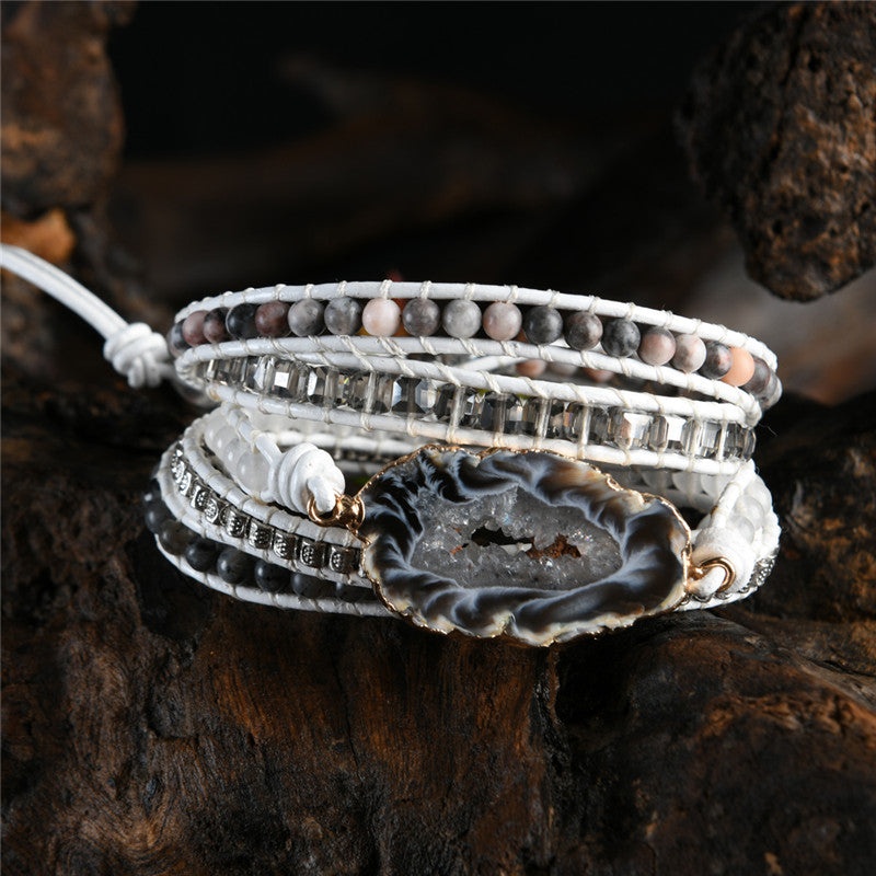 Spirit Agate Jasper Wrap Bracelet - Wrap Bracelets - Pretland | Spiritual Crystals & Jewelry