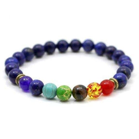 7 Chakra Zen Spirit Bracelet - Deep Purple Stone - Bracelets - Pretland | Spiritual Crystals & Jewelry