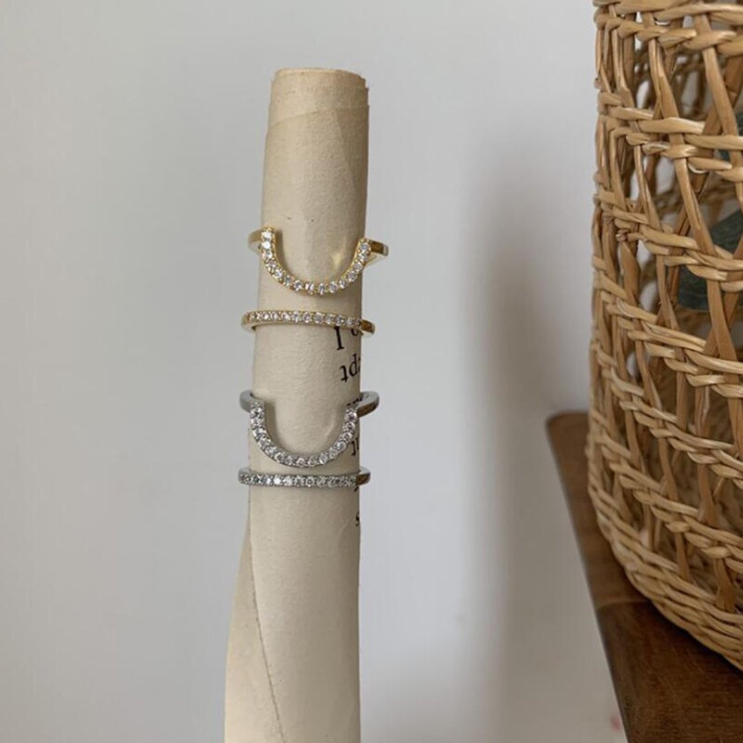 Stylish Rhinestone Nail Ring - Rings - Pretland | Spiritual Crystals & Jewelry