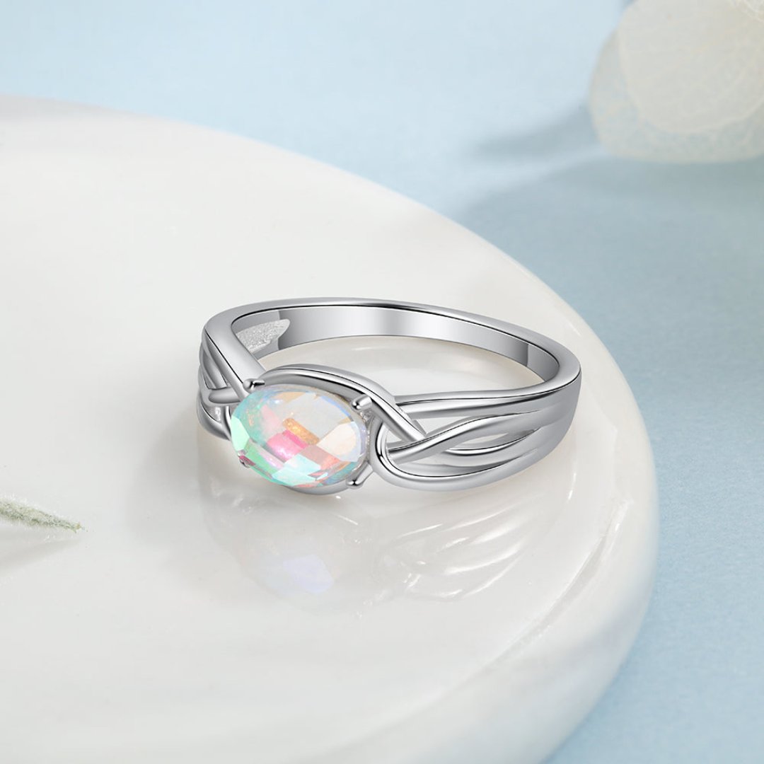 Bohemia Style Oval Moonstone Ring - Rings - Pretland | Spiritual Crystals & Jewelry