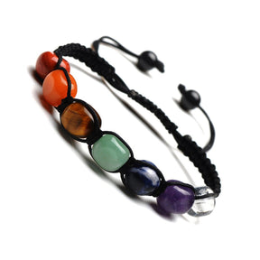 7 Chakra Natural Stone Handmade Bracelet - Bracelets - Pretland | Spiritual Crystals & Jewelry