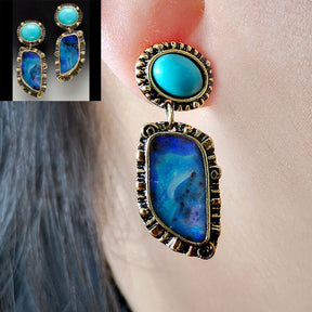 Chillin' Ocean Wave Earrings - Earrings - Pretland | Spiritual Crystals & Jewelry