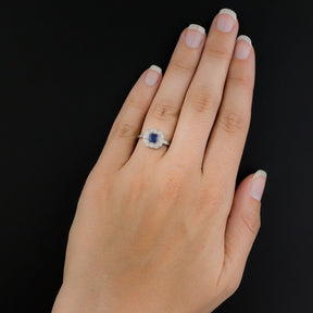 Elegant Sapphire 925 Sterling Silver Ring - Rings - Pretland | Spiritual Crystals & Jewelry
