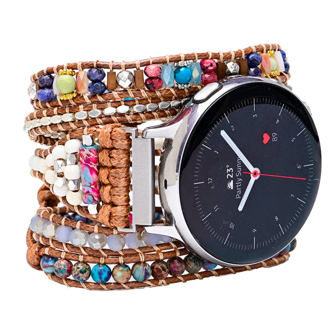 Intense Healing Jasper Samsung Watch Strap - Samsung Watch Straps - Pretland | Spiritual Crystals & Jewelry