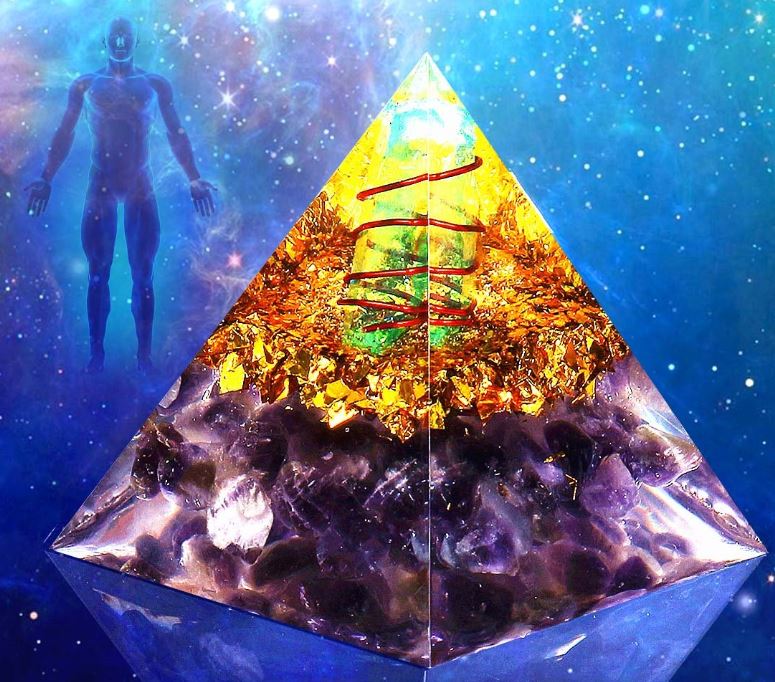 Reiki Amethyst Orgone Pyramid - Orgone Pyramids - Pretland | Spiritual Crystals & Jewelry