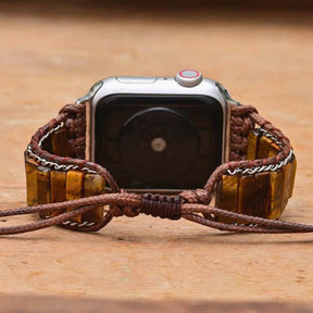 Bohemian Tiger Eye Stone Apple Watch Strap - Apple Watch Straps - Pretland | Spiritual Crystals & Jewelry