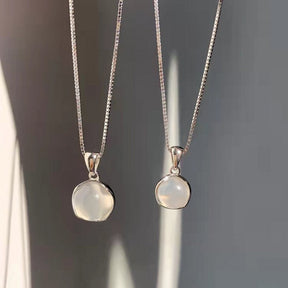 Elegant Moonstone Silver Plated Necklace - Necklaces - Pretland | Spiritual Crystals & Jewelry