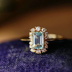 Vintage Blue Topaz Silver Ring - 5 / Blue Topaz - Rings - Pretland | Spiritual Crystals & Jewelry
