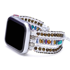 Bohemian Obsidian Apple Watch Strap - Apple Watch Straps - Pretland | Spiritual Crystals & Jewelry