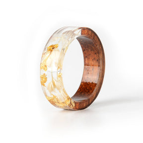 Pretty Handicraft Wooden Ring - 6.5 / Gold - Rings - Pretland | Spiritual Crystals & Jewelry