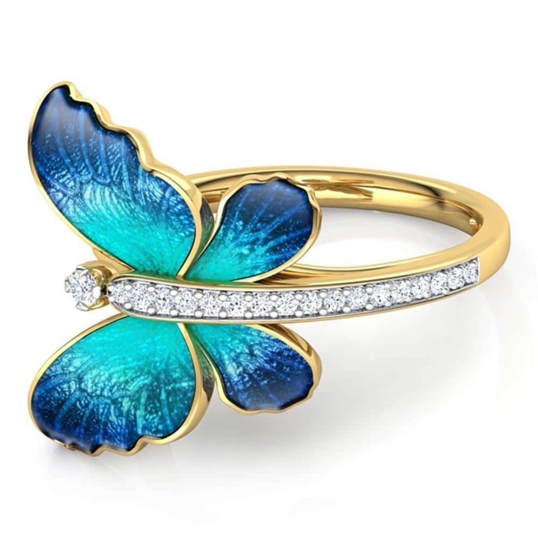 Butterfly Spirit Crystal Ring - Rings - Pretland | Spiritual Crystals & Jewelry
