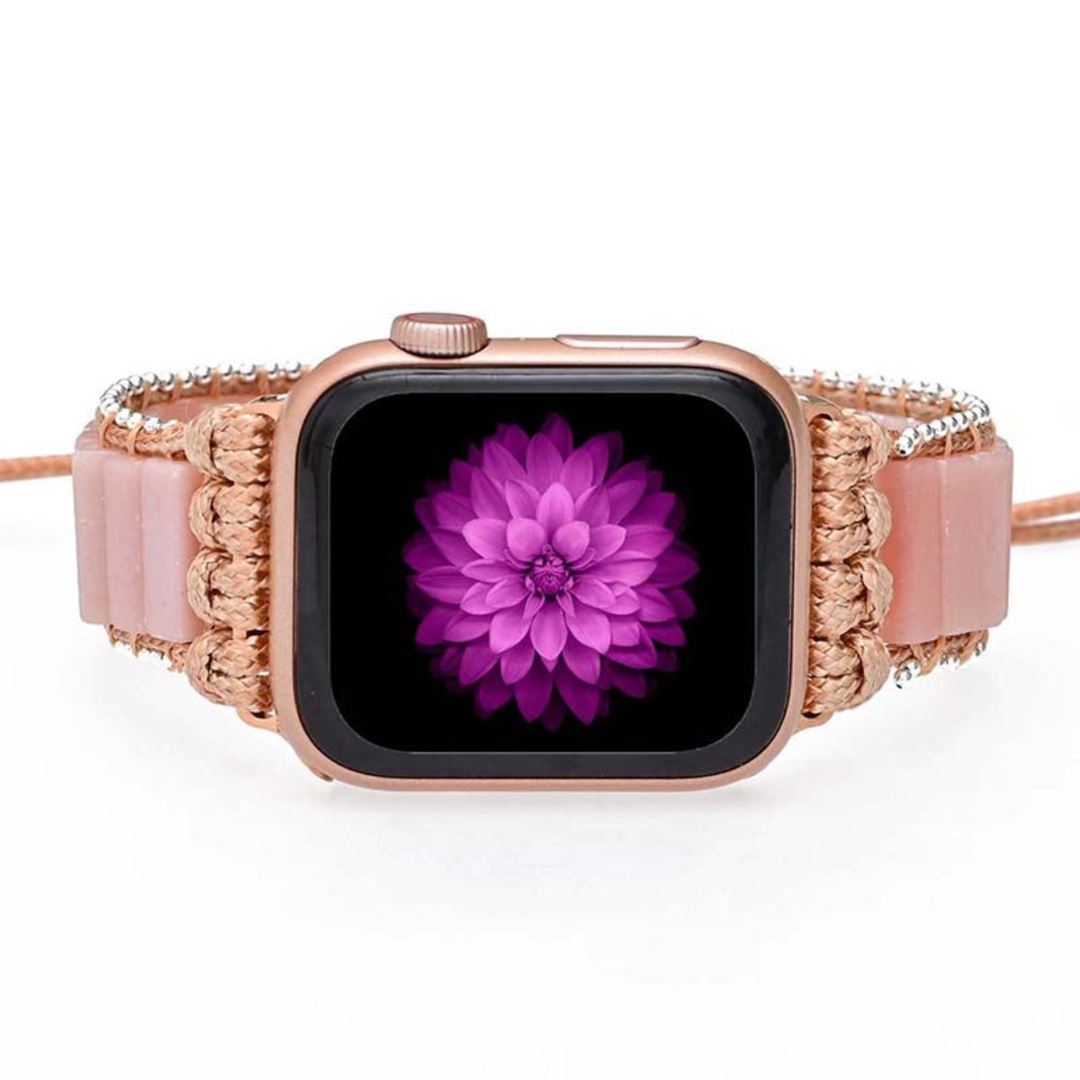 Elegant Pink Opal Apple Watch Strap - Apple Watch Straps - Pretland | Spiritual Crystals & Jewelry