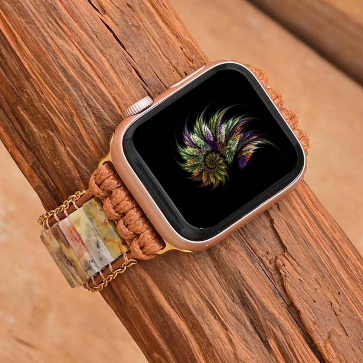 Ethnic Shape Agate Apple Watch Strap - 38-41mm watch plate - Apple Watch Straps - Pretland | Spiritual Crystals & Jewelry