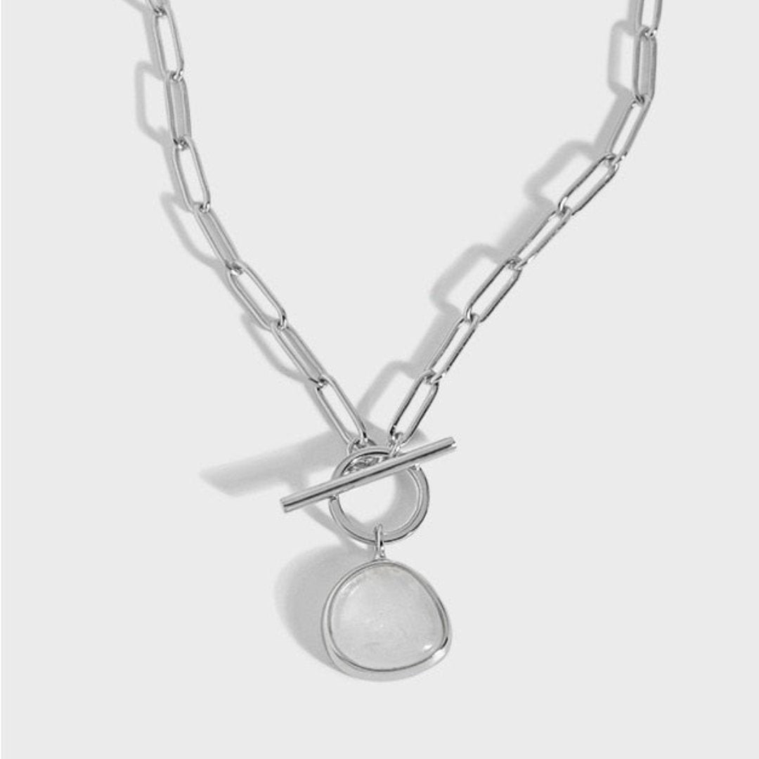 Grace Clear Quartz 925 Sterling Silver Necklace - Necklaces - Pretland | Spiritual Crystals & Jewelry