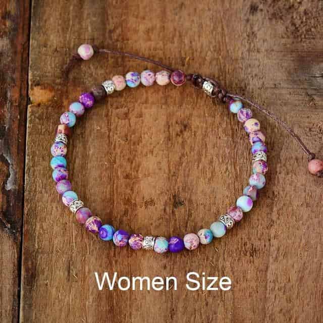 Fancy Jasper Bracelet - Purple Women - Bracelets - Pretland | Spiritual Crystals & Jewelry
