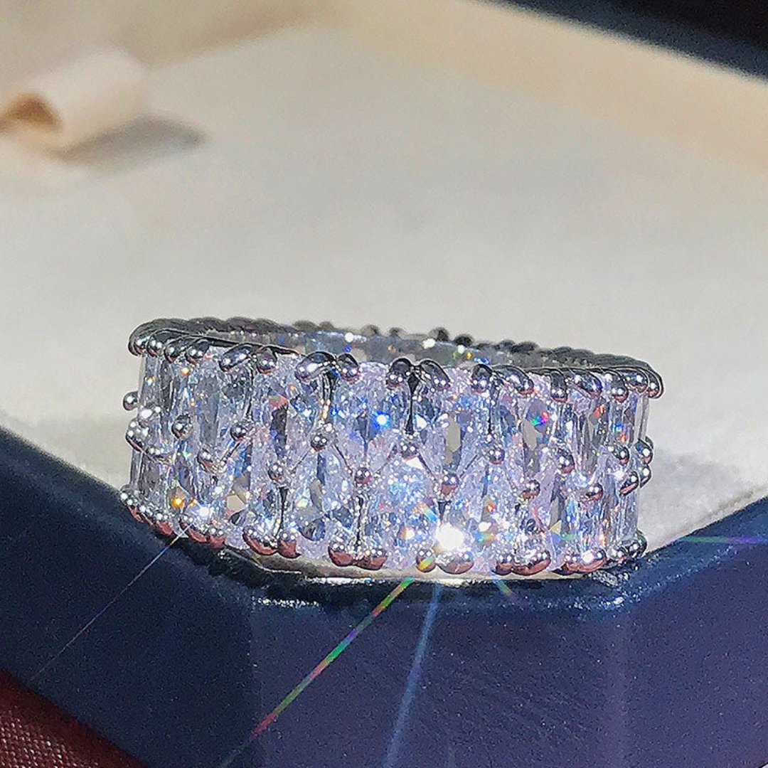 Enchanting Zirconia 925 Sterling Silver Ring - Rings - Pretland | Spiritual Crystals & Jewelry
