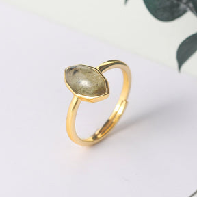 Spiritual Labradorite 14K Gold Plated Adjustable Ring - Rings - Pretland | Spiritual Crystals & Jewelry
